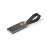 Clé USB en métal avec sangle en silicone deuxième vue