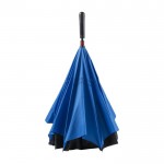 Parapluie manuel réversible double toile à 8 panneaux Ø107 couleur bleu première vue