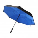 Parapluie manuel réversible double toile à 8 panneaux Ø107 couleur bleu quatrième vue