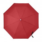 Parapluie pliant automatique avec housse couleur rouge première vue