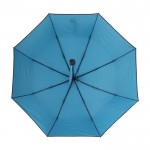 Parapluie pliant automatique avec housse couleur bleu ciel troisième vue