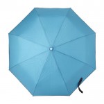 Parapluie pliant automatique avec housse couleur bleu ciel quatrième vue