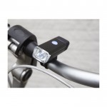 Lampe LED COB pour guidon de vélo chargeable via USB couleur noir sixième vue