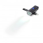 Lampe LED COB pour guidon de vélo chargeable via USB couleur noir septième vue