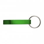 Porte-clés en métal avec décapsuleur couleur vert première vue