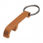 Porte-clés en métal avec décapsuleur couleur orange deuxième vue