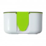 Boîte à lunch avec diviseur et support couleur vert clair première vue