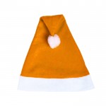 Bonnet papa Noël en couleurs vives couleur orange vue principale