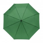 Parapluie automatique 8 panneaux en pongée 190T, housse Ø96 couleur vert première vue