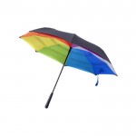 Parapluie réversible arc-en-ciel couleur multicolore neuvième vue
