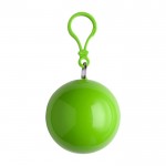 Poncho en plastique dans étui boule avec mousqueton couleur vert clair première vue