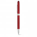 Plaisant stylo personnalisable au design arrondi couleur rouge