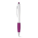 Un stylo classique avec un corps blanc couleur violet