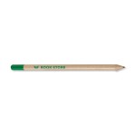 Crayon personnalisé avec détails de couleurs couleur vert avec logo