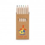 Crayons de couleurs personnalisés avec logo