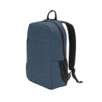 Sac à dos en RPET avec poche rembourrée pour tablette et PC couleur bleu quatrième vue