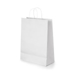 Grand sac en carton blanc couleur blanc