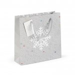 Sac d'emballage pour les cadeaux de Noël couleur gris clair