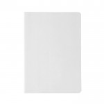 Carnet A5 en papier-pierre résistant à l'eau, pages unies couleur blanc première vue