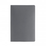 Carnet A5 en papier-pierre résistant à l'eau, pages unies couleur gris foncé première vue