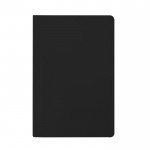 Carnet A5 ligné en papier-pierre étanche à couverture rigide couleur noir première vue