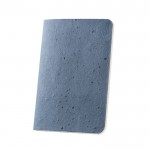 Carnet avec couverture en écorce de café couleur bleu