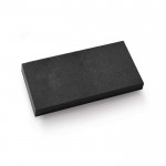 Porte carte cuir personnalisé publicitaire couleur noir dans une boîte