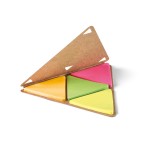 Mémo personnalisé de forme triangulaire couleur marron