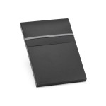 Carnet personnalisé dans une boîte de présentation couleur noir dans une boîte