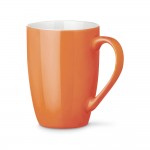 Tasse personnalisée moderne de 370 ml couleur orange
