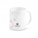 Mug personnalisé avec motif de Noël couleur rouge image avec logo