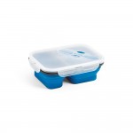 Boîte repas avec 2 compartiments couleur bleu