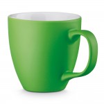 Mug publicitaire de couleur mate de 450 ml couleur vert