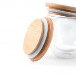 Joli mug avec couvercle en Bambou couleur bois clair troisième vue