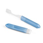 Brosse à dents pliable couleur bleu avec étui