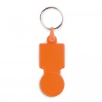 Porte-clés orange pour les courses