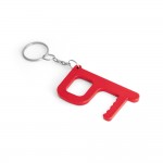 Porte-clés anti-contact personnalisable couleur rouge