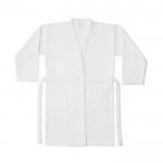Grand peignoir en coton avec ceinture et 2 poches 350 g/m² couleur blanc première vue