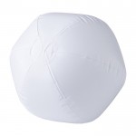 Ballon de plage en PVC bicolore, coloris au choix couleur blanc première vue