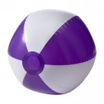 Ballon de plage en PVC bicolore, coloris au choix couleur violet deuxième vue
