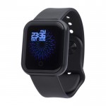 Smartwatch multifonction sans fil, bracelet réglable et USB couleur noir deuxième vue