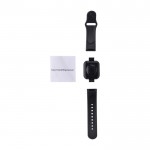 Smartwatch multifonction sans fil, bracelet réglable et USB couleur noir sixième vue