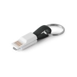 Porte-clé USB avec connexion USB/IOS couleur noir