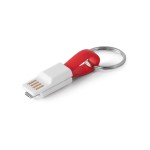 Porte-clé USB avec connexion USB/IOS couleur rouge