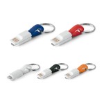 Porte-clé USB avec connexion USB/IOS couleur orange avec étui