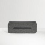Enceinte Bluetooth en ABS moderne couleur gris foncé troisième vue
