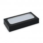 Batterie solaire publicitaire 1800 mAh couleur noir dans une boîte