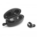 Écouteurs sans fil avec boîte de chargement couleur argenté deuxième vue