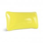 Oreiller gonflable pas cher avec logo couleur jaune