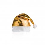 Bonnet de Noël en couleurs métallisées couleur doré vue principale